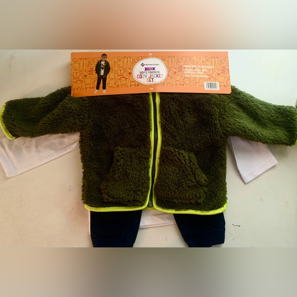 Toddler 3 piece jacket set.